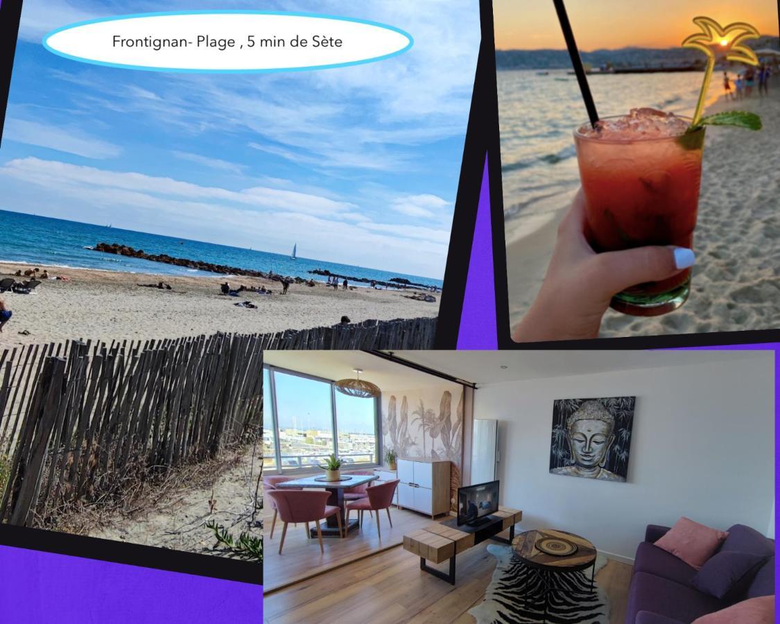La Perle Bleue, 100 M De La Plage, Parking, Wifi Frontignan Exterior foto